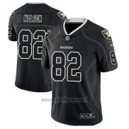 Maglia NFL Limited Las Vegas Raiders Jordy Nelson Nero Color Rush 2018 Lights Out