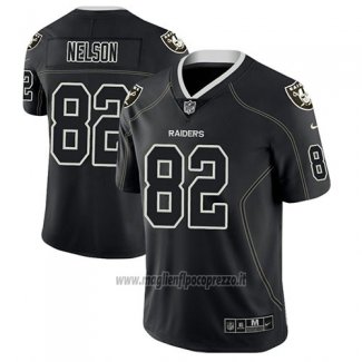 Maglia NFL Limited Las Vegas Raiders Jordy Nelson Nero Color Rush 2018 Lights Out