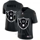 Maglia NFL Limited Las Vegas Raiders Mariota Logo Dual Overlap Nero