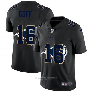 Maglia NFL Limited Los Angeles Rams Goff Logo Dual Overlap Nero