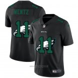 Maglia NFL Limited Lphiladelphia Eagles Wentz Logo Dual Overlap Nero