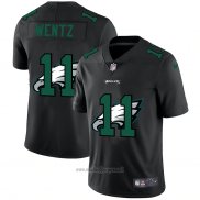 Maglia NFL Limited Lphiladelphia Eagles Wentz Logo Dual Overlap Nero