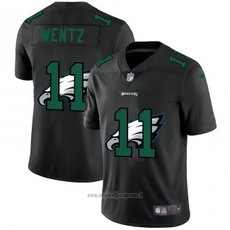 Maglia NFL Limited Lphiladelphia Eagles Wentz Logo Dual Overlap Nero