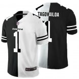 Maglia NFL Limited Miami Dolphins Tagovailoa Black White Split