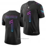 Maglia NFL Limited Miami Dolphins Tua Tagovailoa Citta Edition Nero