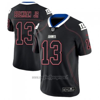 Maglia NFL Limited New York Giants Odell Beckham Jr Nero Color Rush 2018 Lights Out