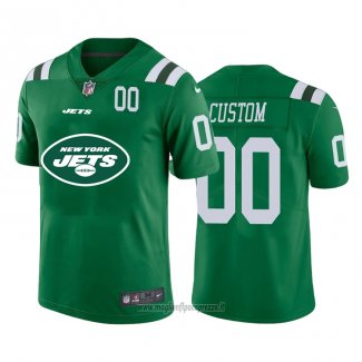 Maglia NFL Limited New York Jets Personalizzate Big Logo Number Verde
