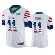 Maglia NFL Limited Philadelphia Eagles Carson Wentz Independence Day Bianco