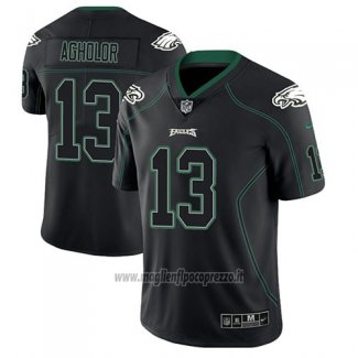 Maglia NFL Limited Philadelphia Eagles Nelson Agholor Nero Color Rush 2018 Lights Out