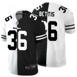 Maglia NFL Limited Pittsburgh Steelers Bettis White Black Split