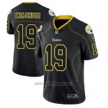 Maglia NFL Limited Pittsburgh Steelers Juju Smith Schuster Nero Color Rush 2018 Lights Out