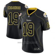 Maglia NFL Limited Pittsburgh Steelers Juju Smith Schuster Nero Color Rush 2018 Lights Out