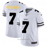 Maglia NFL Limited Pittsburgh Steelers Roethlisberger Team Logo Fashion Bianco