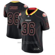 Maglia NFL Limited San Francisco 49ers Alfrojo Morris Nero Color Rush 2018 Lights Out