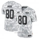 Maglia NFL Limited San Francisco 49ers Jerry Rice 2024 Salute To Service Retired Grigio