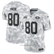 Maglia NFL Limited San Francisco 49ers Jerry Rice 2024 Salute To Service Retired Grigio