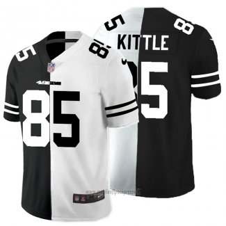 Maglia NFL Limited San Francisco 49ers Kittle Black White Split