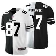 Maglia NFL Limited Tampa Bay Buccaneers Gronkowski Black White Split