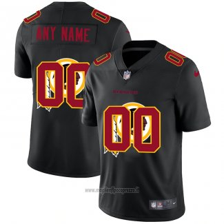 Maglia NFL Limited Washington Commanders Personalizzate Logo Dual Overlap Nero