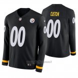 Maglia NFL Pittsburgh Steelers Personalizzate Nero Therma Manica Lunga