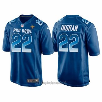 Maglia NFL Pro Bowl New Orleans Saints 22 Mark Ingram NFC 2018 Blu