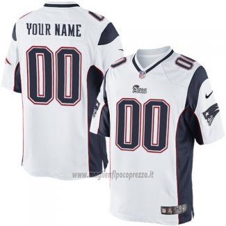 Maglia NFL Replica New England Patriots Personalizzate Bianco