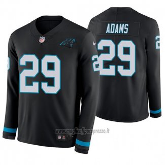 Maglia NFL Therma Manica Lunga Carolina Panthers Mike Adams Nero