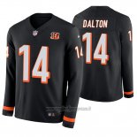 Maglia NFL Therma Manica Lunga Cincinnati Bengals Andy Dalton Nero