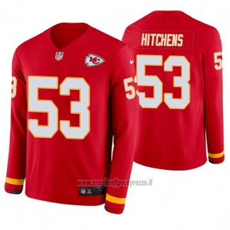 Maglia NFL Therma Manica Lunga Kansas City Chiefs Anthony Hitchens Rosso