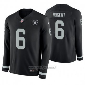 Maglia NFL Therma Manica Lunga Las Vegas Raiders Mike Nugent Nero