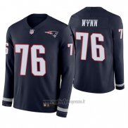 Maglia NFL Therma Manica Lunga New England Patriots Isaiah Wynn Blu