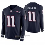 Maglia NFL Therma Manica Lunga New England Patriots Julian Edelman Blu