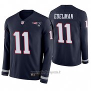Maglia NFL Therma Manica Lunga New England Patriots Julian Edelman Blu
