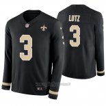 Maglia NFL Therma Manica Lunga New Orleans Saints Wil Lutz Nero