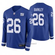 Maglia NFL Therma Manica Lunga New York Giants Saquon Barkley Blu