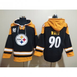 Felpa con Cappuccio Pittsburgh Steelers T.j Watt Nero