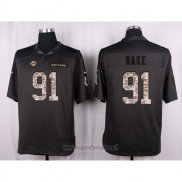Maglia NFL Anthracite Miami Dolphins Wake 2016 Salute To Service