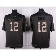 Maglia NFL Anthracite New England Patriots Brady 2016 Salute To Service