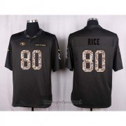 Maglia NFL Anthracite San Francisco 49ers Rice 2016 Salute To Service