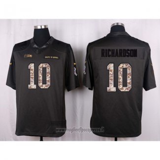 Maglia NFL Anthracite Seattle Seahawks Richardaon 2016 Salute To Service