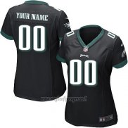 Maglia NFL Donna Philadelphia Eagles Personalizzate Nero