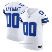 Maglia NFL Elite Dallas Cowboys Vapor F.U.S.E. Personalizzate Bianco