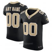 Maglia NFL Elite New Orleans Saints Vapor F.U.S.E. Personalizzate Nero