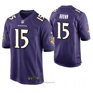 Maglia NFL Game Baltimore Ravens Marquise Brown Viola