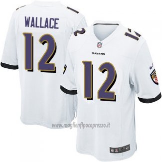Maglia NFL Game Bambino Baltimore Ravens Wallace Bianco