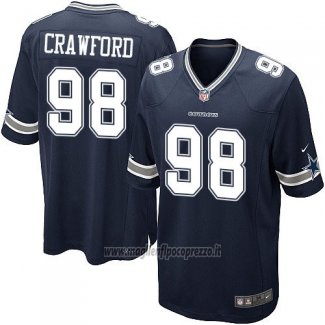 Maglia NFL Game Bambino Dallas Cowboys Crawford Nero