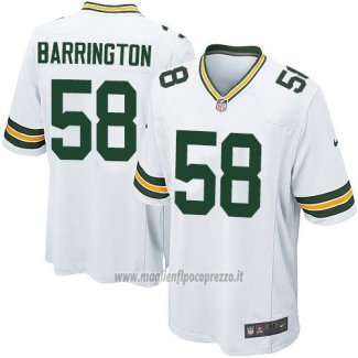 Maglia NFL Game Bambino Green Bay Packers Barrington Bianco