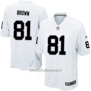 Maglia NFL Game Bambino Las Vegas Raiders Brown Bianco