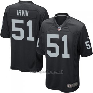 Maglia NFL Game Bambino Las Vegas Raiders Irvin Nero