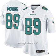 Maglia NFL Game Bambino Miami Dolphins Moore Bianco